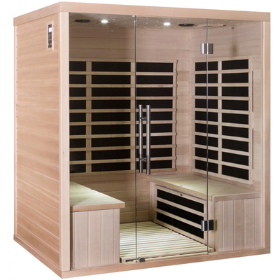 Tấm carbon bằng gỗ tuyết tùng đỏ Phòng xông hơi hồng ngoại xa cho nhà 4 người