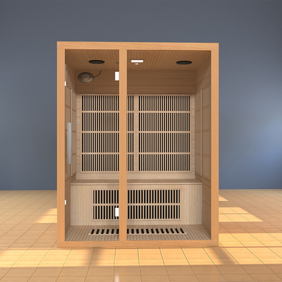 Smartmak 2100W 3 Người Phòng tắm sauna hồng ngoại xa Nhà tắm sauna hồng ngoại cho spa