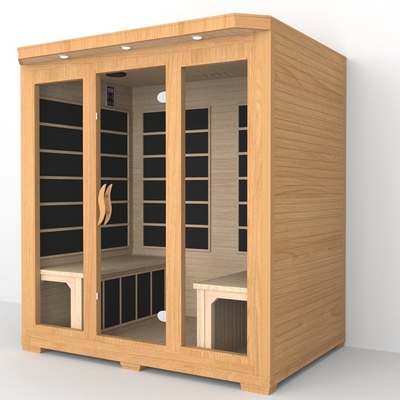 Low Emf gần sauna hồng ngoại 4 người Sauna hồng ngoại cedar đỏ