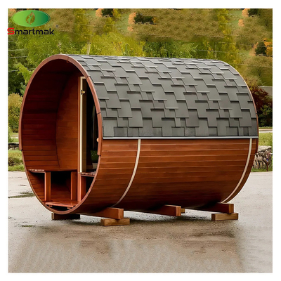 Modern Outdoor Waterproof Solid Wood Sauna 2 - 6 người lò sưởi ấm Sauna thùng