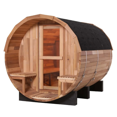 Thùng sauna gỗ thủy tinh thô dễ cài đặt 15-90.C