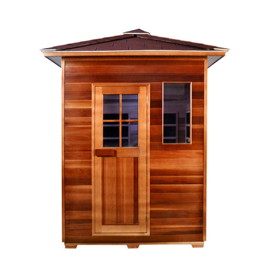 Phòng xông hơi khô ngoài trời Hemlock Canada cho 3 người có cửa sổ thông gió