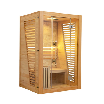 Phòng xông hơi ướt bằng gỗ cho 2 người trong nhà Truyền thống