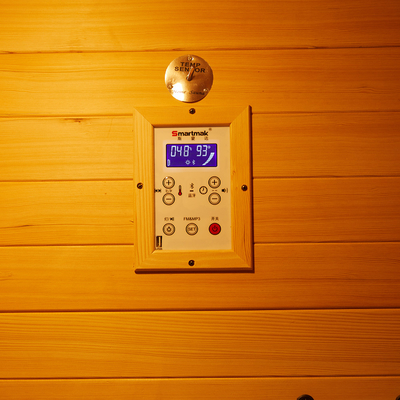 Phòng xông hơi khô kết hợp hồng ngoại gỗ Canada Red Cedar