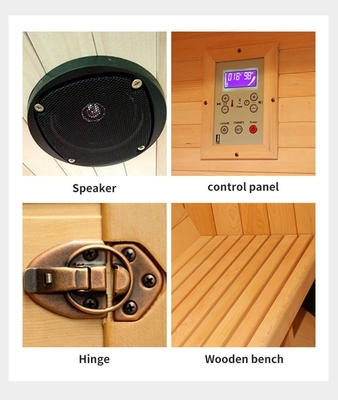 Phòng xông hơi khô 1 người bằng gỗ Hemlock Wood truyền thống