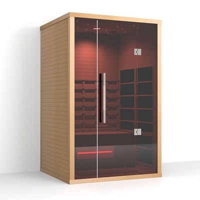 Máy sưởi bảng điều khiển carbon toàn phổ gần phòng xông hơi hồng ngoại xa cho 2 người