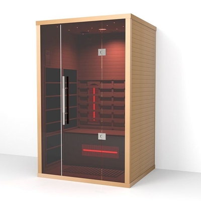 Máy sưởi bảng điều khiển carbon toàn phổ gần phòng xông hơi hồng ngoại xa cho 2 người