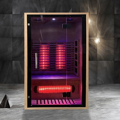 Máy sưởi bảng điều khiển carbon toàn phổ gần phòng xông hơi hồng ngoại xa cho 2 người