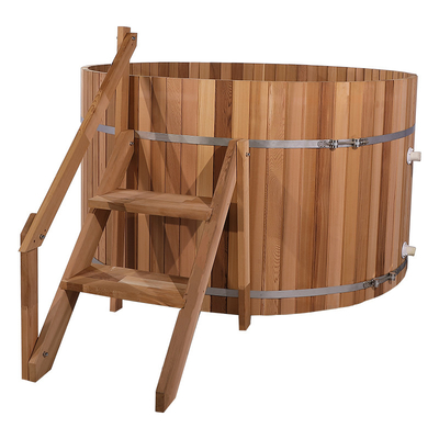 3-4 Người Ngoài Trời Gỗ Tuyết Tùng Đỏ Thông Thermowood Bằng Gỗ Gỗ Đốt Bồn Tắm Nước Nóng Với Bếp Đốt Gỗ Bên Ngoài