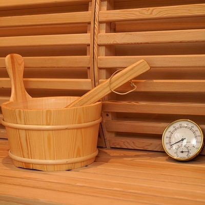Bếp điện Hemlock Lò sưởi trong nhà Phòng xông hơi bằng gỗ trong nhà 2 người