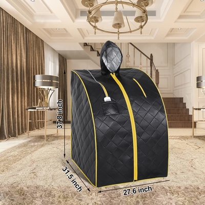Phòng xông hơi hồng ngoại di động toàn thân 1 người 1050W tại nhà có mũ