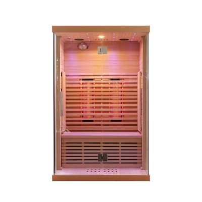 Full Spectrum và Carbon Heater Gỗ rắn Phòng xông hơi hồng ngoại 2 người cho gia đình