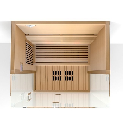 Full Spectrum và Carbon Heater Gỗ rắn Phòng xông hơi hồng ngoại 2 người cho gia đình