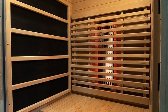 Luxury Solid Wood Canada Hemlock 1 người Phòng xông hơi hồng ngoại tại nhà Bằng gỗ nhỏ