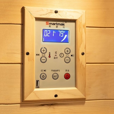 Luxury Solid Wood Canada Hemlock 1 người Phòng xông hơi hồng ngoại tại nhà Bằng gỗ nhỏ
