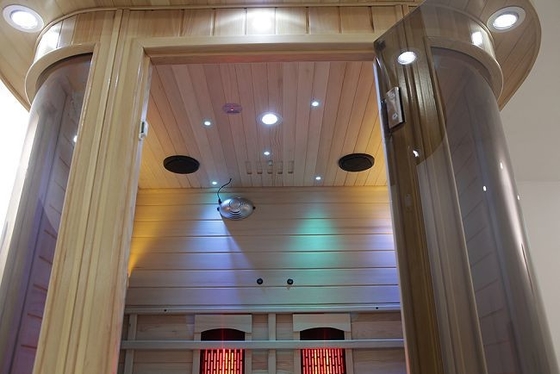 Deluxe Solid Wood Full Spectrum And Carbon Heater Phòng xông hơi hồng ngoại 2 người trong nhà