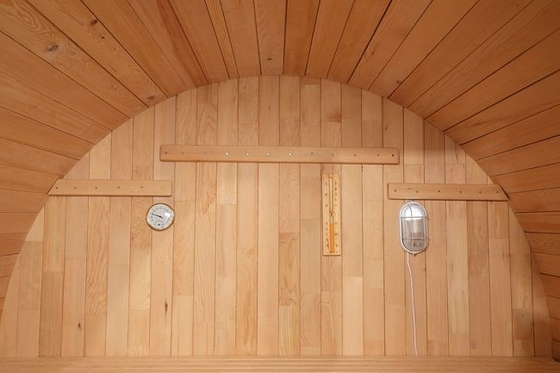 Phòng xông hơi khô ngoài trời bằng gỗ rắn truyền thống lớn với bếp 6KW