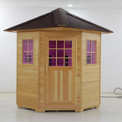 Canada Hemlock / Red Cedar Material Phòng xông hơi hồng ngoại EMF thấp Công suất 100 - 178kg