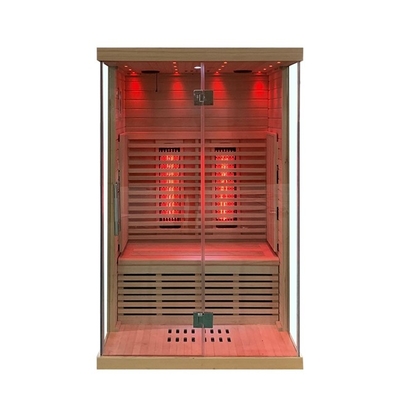 Full Spectrum và Carbon Panel Hemlock Phòng xông hơi hồng ngoại xa Kích thước 2 người
