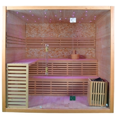 Phòng xông hơi khô bằng gỗ tự nhiên Canada Hemlock Canada 4 người Sử dụng trong nhà