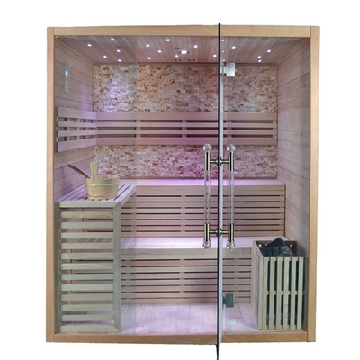 Phòng xông hơi khô bằng gỗ tự nhiên Canada Hemlock Canada 4 người Sử dụng trong nhà