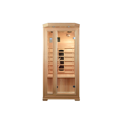 Phòng xông hơi tại nhà bằng gỗ tuyết tùng 900 * 900 * 1900mm với kính cường lực 8 mm