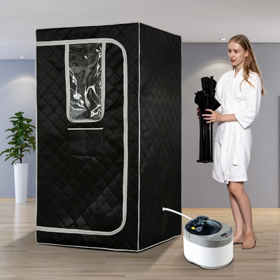 Sauna hơi nước có kích thước đầy đủ với điều khiển thời gian 0 - 99 phút và cửa sổ trong suốt