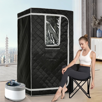 Sauna hơi nước có kích thước đầy đủ với điều khiển thời gian 0 - 99 phút và cửa sổ trong suốt