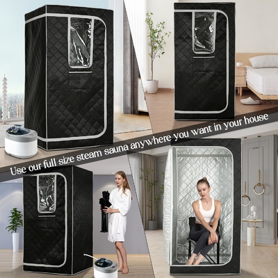 4L Chén hơi nước lớn Một người Spa Toàn thân Lều phòng tắm sauna di động