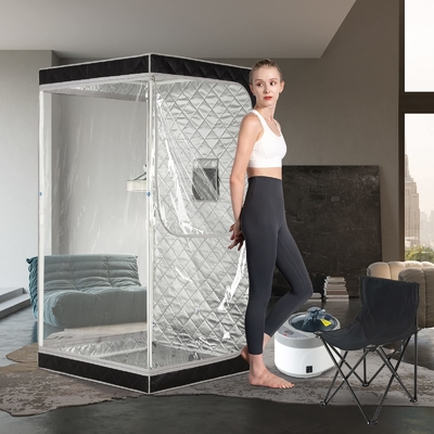 Cửa sổ trong suốt Sauna hơi nước di động Tiết kiệm thời gian cho phòng tập thể dục hoặc hiệu ứng phòng tắm hơi