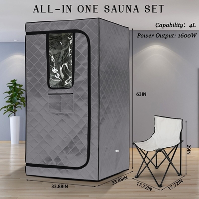 110 - 120V AC 60Hz Sauna hơi nước di động với thiết kế cửa sổ minh bạch
