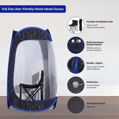 Sauna hơi nước có thể gập đầy đủ kích thước 1 người