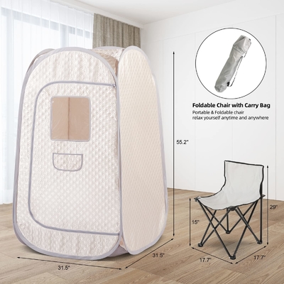 Nhà gấp đứng di động Pop Up Sauna toàn thân Personal Sauna Tent