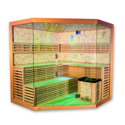 Phòng sauna gia đình truyền thống sang trọng 5 - 6 người Phòng sauna hơi nước muối Himalaya