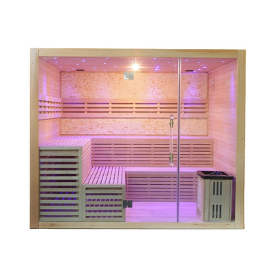 Phòng tắm hơi truyền thống Phòng tắm hơi Premium Hemlock Phòng tắm hơi trong nhà khô