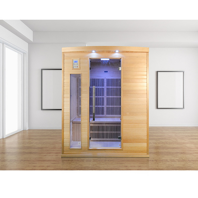 Sauna gỗ khô hiện đại sang trọng Sauna hồng ngoại xa cho gia đình 2700W