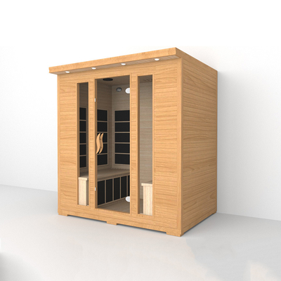 Red Cedar 4 người sauna hồng ngoại nhà phòng sauna hồng ngoại xa