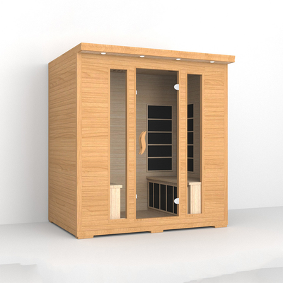 Red Cedar 4 người sauna hồng ngoại nhà phòng sauna hồng ngoại xa