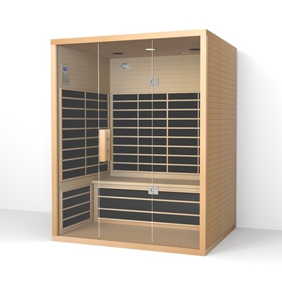 Sauna hồng ngoại thương mại bằng gỗ 3 - 4 người phòng sauna hồng ngoại tại nhà