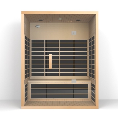 Sauna hồng ngoại thương mại bằng gỗ 3 - 4 người phòng sauna hồng ngoại tại nhà