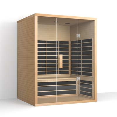Sauna hồng ngoại thương mại bằng gỗ 3 - 4 người phòng sauna hồng ngoại tại nhà