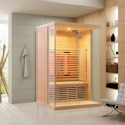 Carbon Fiber Heater Hemlock Sauna hồng ngoại xa 2 người