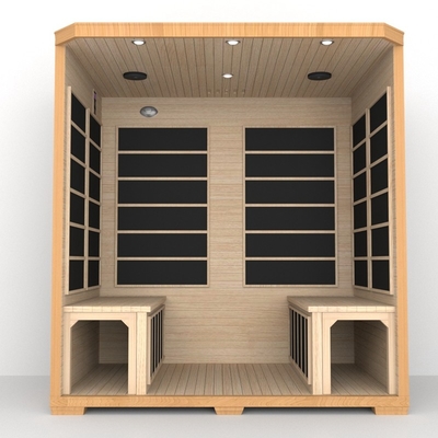 Low Emf gần sauna hồng ngoại 4 người Sauna hồng ngoại cedar đỏ