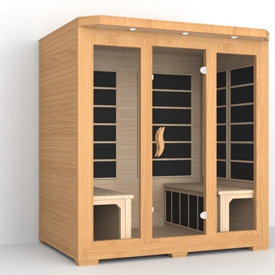 Low Emf gần sauna hồng ngoại 4 người Sauna hồng ngoại cedar đỏ