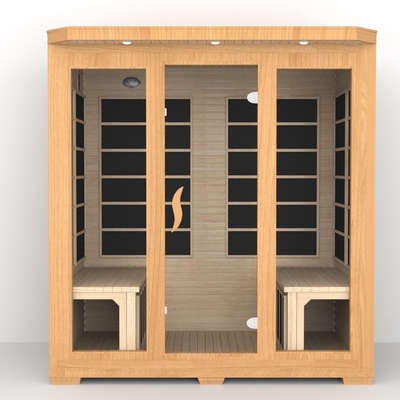Low Emf gần sauna hồng ngoại 4 người Sauna hồng ngoại cedar đỏ