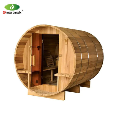 Solid Wood Sauna Cedar Đỏ Khô ướt Sauna ngoài trời