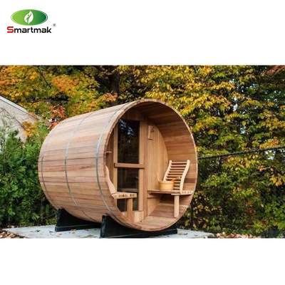 Solid Wood Sauna Cedar Đỏ Khô ướt Sauna ngoài trời