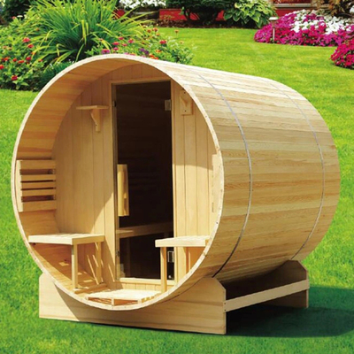 Canada Cedar / Hemlock gỗ lớn đốt ngoài trời thùng phòng tắm cho 6 người
