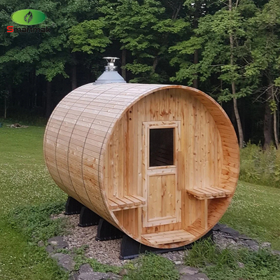 Canada Cedar / Hemlock gỗ lớn đốt ngoài trời thùng phòng tắm cho 6 người