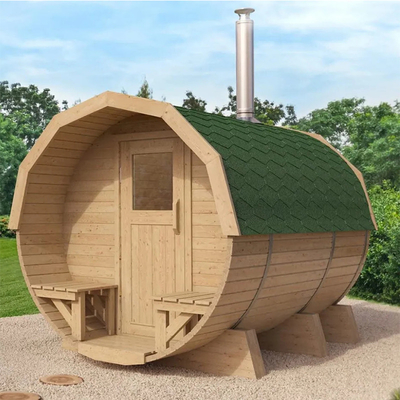 Modern Outdoor Waterproof Solid Wood Sauna 2 - 6 người lò sưởi ấm Sauna thùng